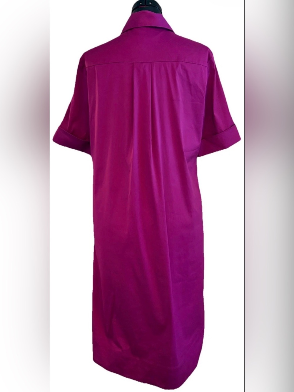 Chicos Hi-low Hemmed Popover Women’s Shirt Dress Sz 8 i - Picture 5 of 8